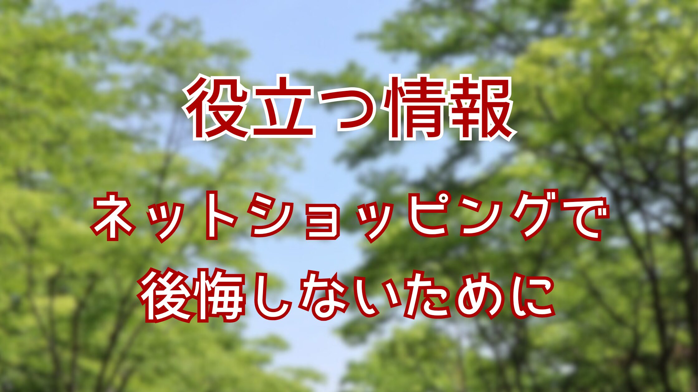 ネットショッピングを安全に利用するために